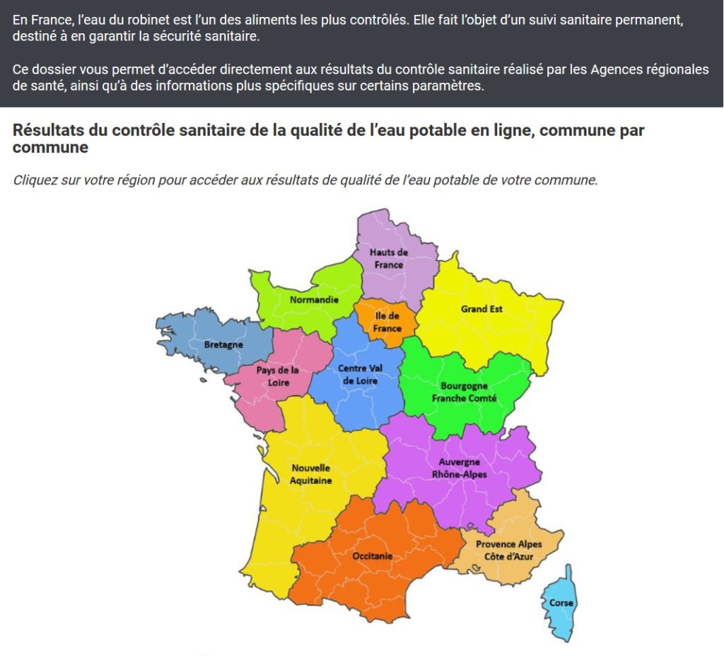 Qualité de l'eau potable en Pays de la Loire