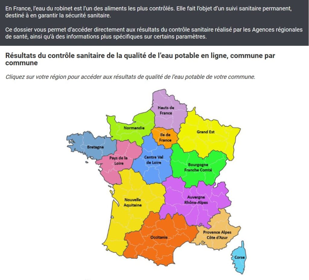 qualité de l'eau